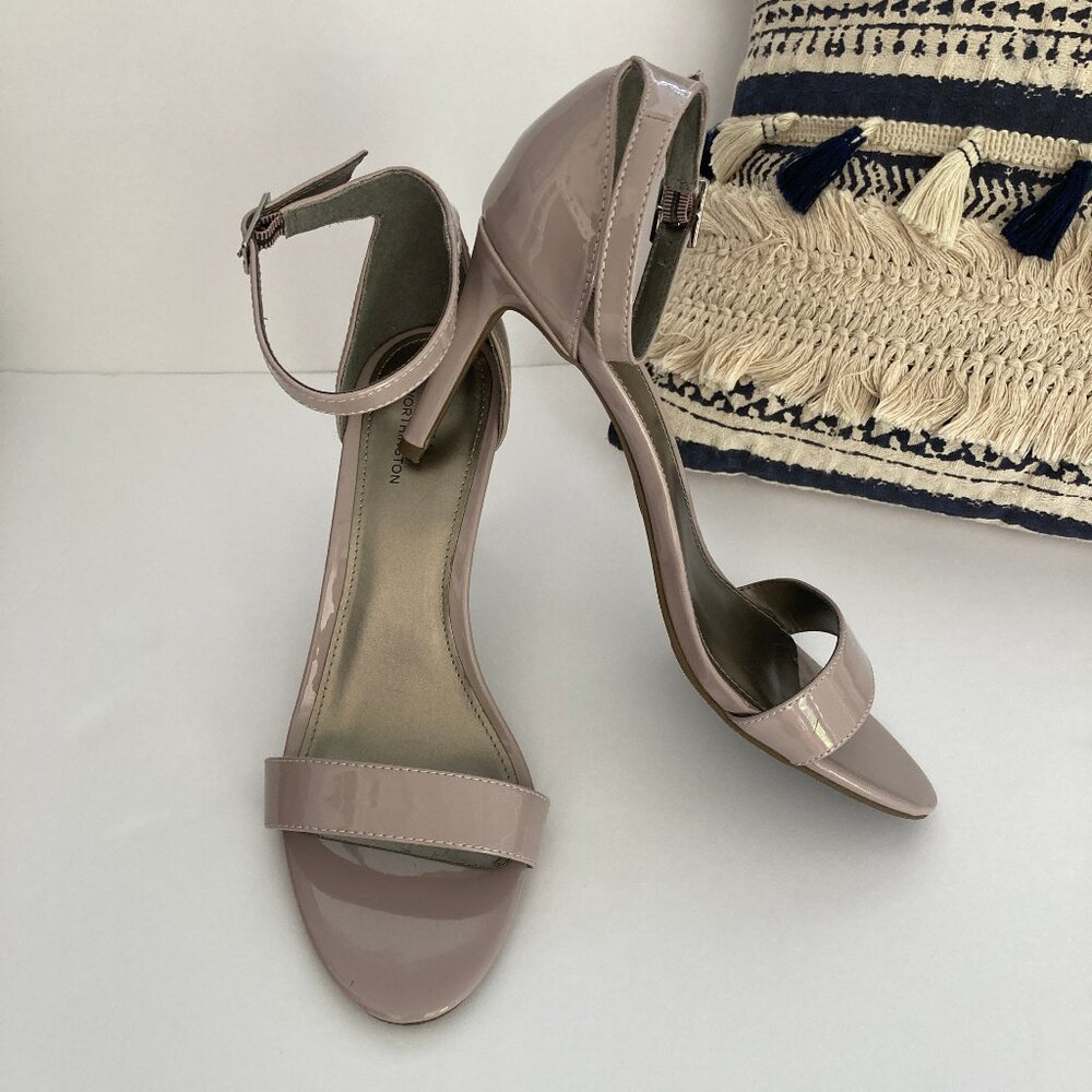 Worthington Blush Pink Patent Leather High Heeled Pump Bristol Sandal 9.5M